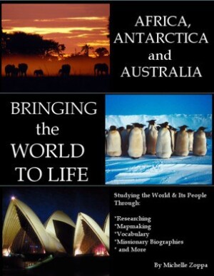 Book cover - Africa, Antarctica and Australia