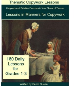 Book cover - Manners for Copywork